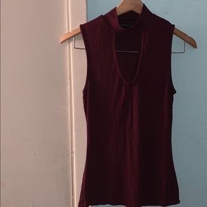 Polly&Esther Women’s Small Maroon Top/Blouse